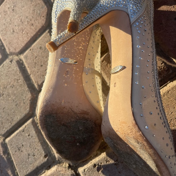 BADGLEY MISCHKA rhinestone heels - Picture 5 of 5